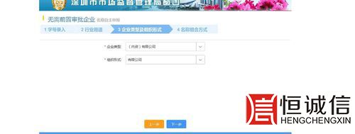 深圳商事登記-企業(yè)類型、組織形式